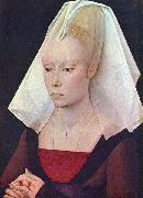 Rogier van der Weyden Portrait einer Dame oil painting on canvas